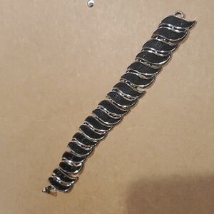 Black silver bracelet